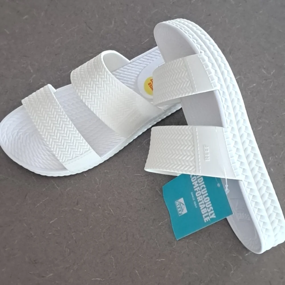 Reef Women's New Water Vista Slides Sandals White Water Friendly Various Sizes